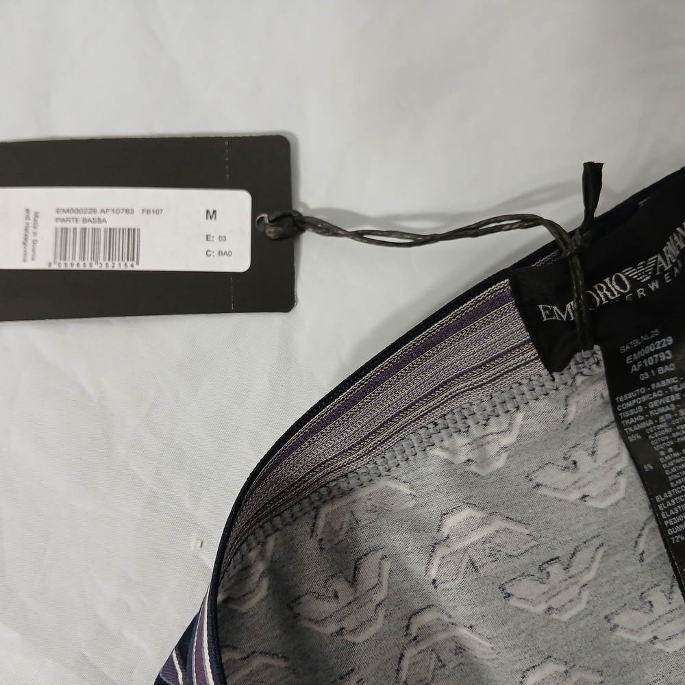 Emporio Armani Men's Teal / Navy Briefs Collection 4 Pair Mediums New With Tags - Picture 2 of 9